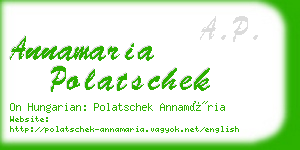 annamaria polatschek business card